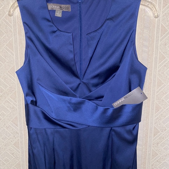 Beautiful Blue Dress by Donna Ricco NEW w/tags - Picture 6 of 15